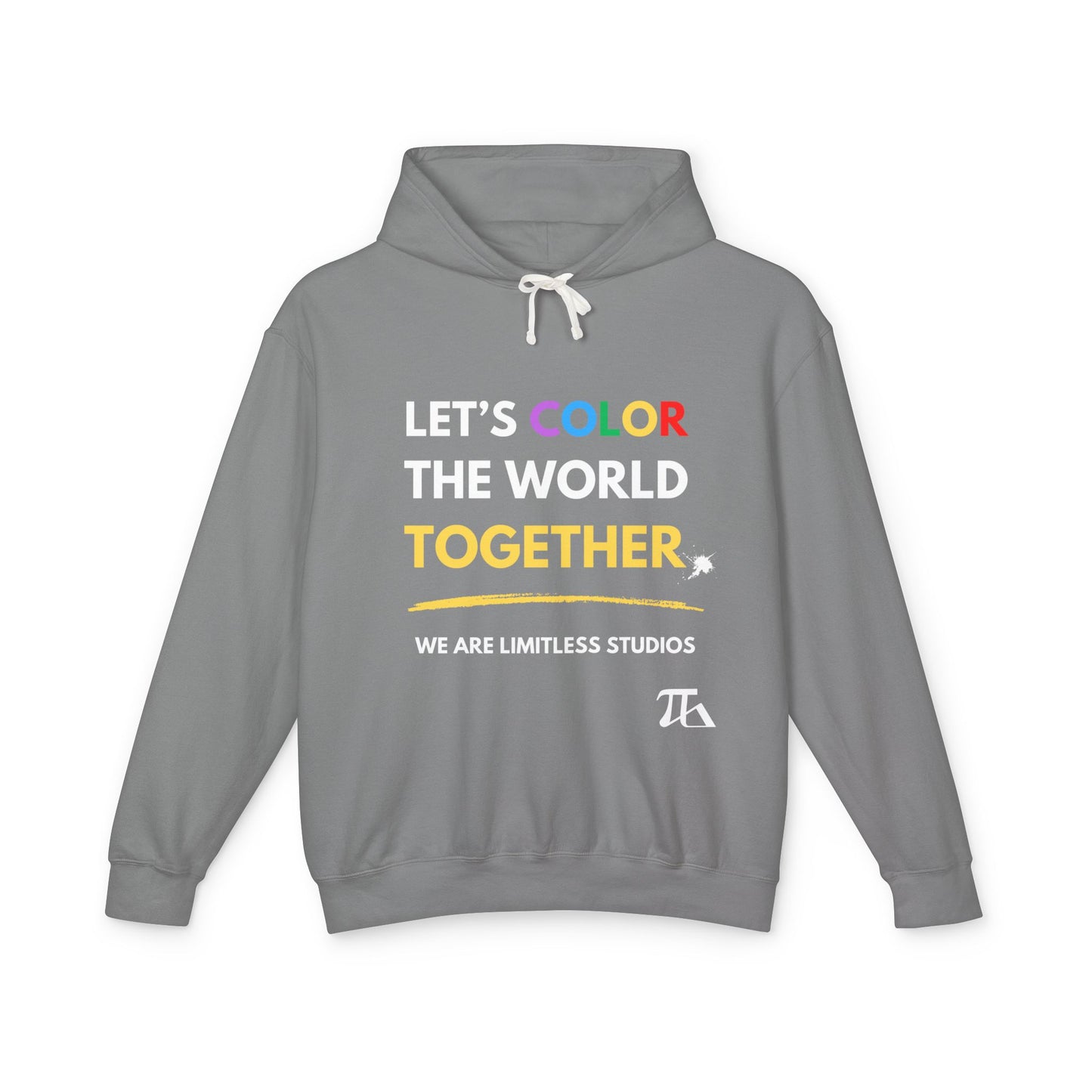 Let's Color the World Together Unisex Lightweight Hooded Sweatshirt