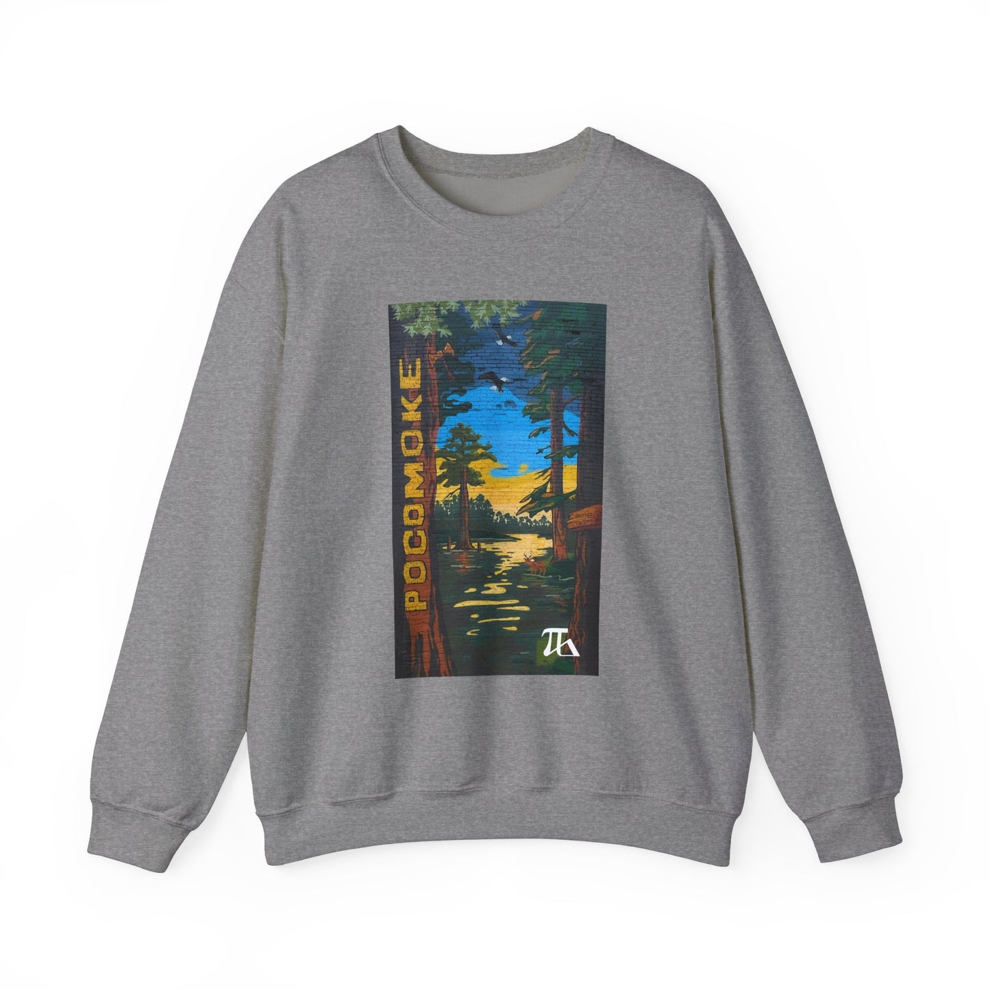 POCOMOKE Mural Unisex Heavy Blend™ Crewneck Sweatshirt