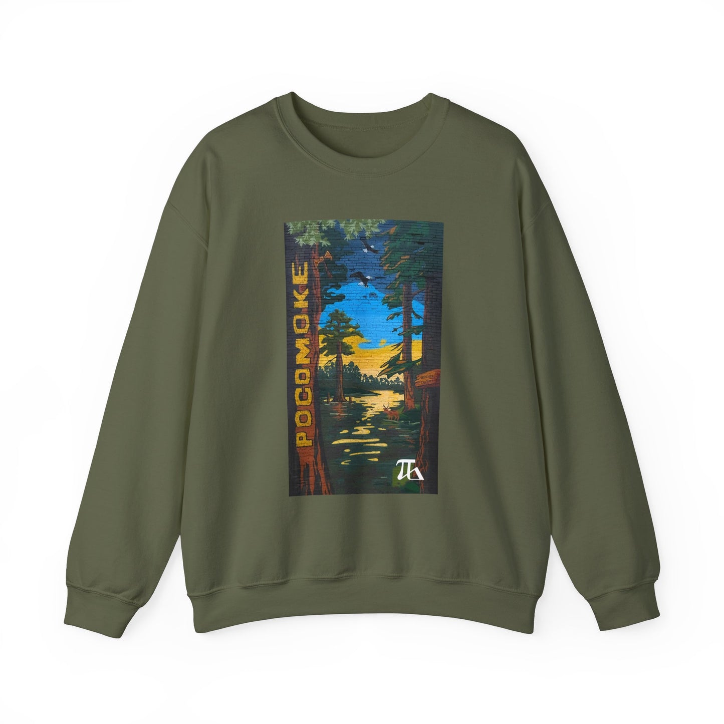 POCOMOKE Mural Unisex Heavy Blend™ Crewneck Sweatshirt