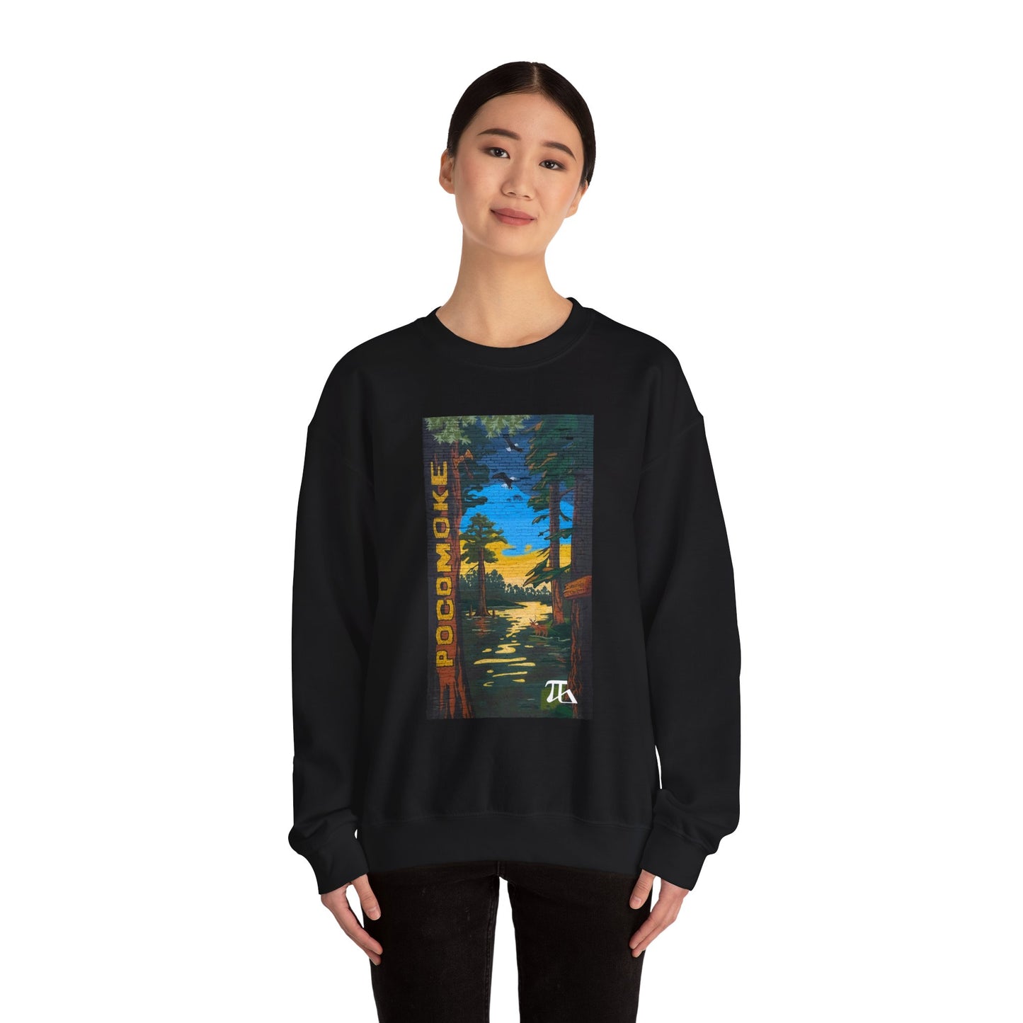 POCOMOKE Mural Unisex Heavy Blend™ Crewneck Sweatshirt