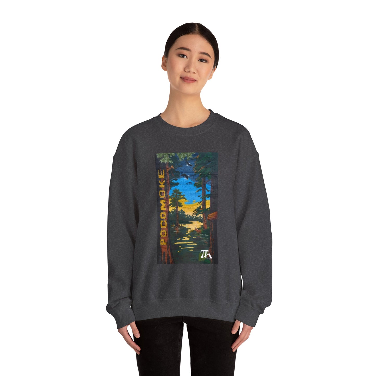 POCOMOKE Mural Unisex Heavy Blend™ Crewneck Sweatshirt