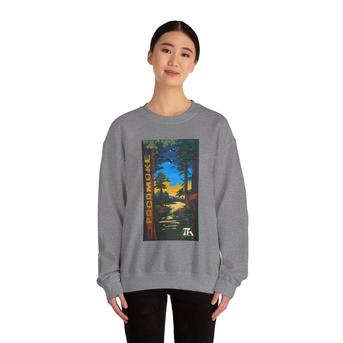 POCOMOKE Mural Unisex Heavy Blend™ Crewneck Sweatshirt